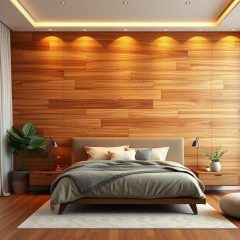 Drewniana ściana w sypialni: trendy, style i korzyści 2023