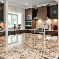 Czy kuchnia z granitowym blatem – trwałość i styl glamour